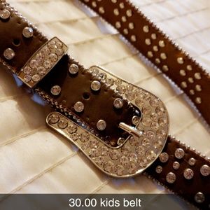 Girls bling cowgirl belt